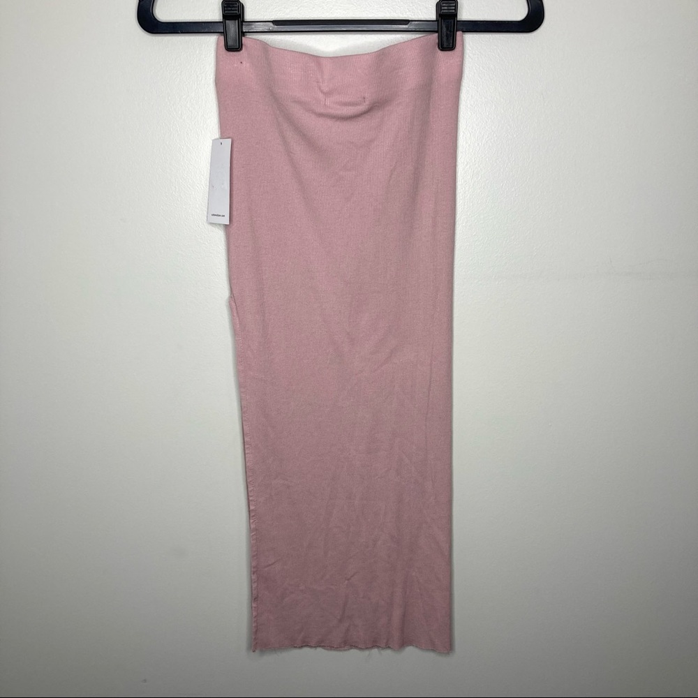 Cotton Citizen Pink Midi Skirt